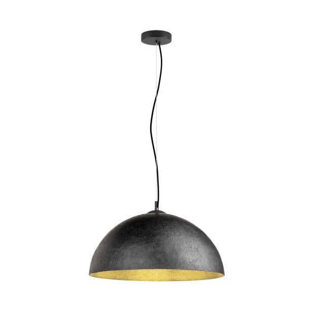 SLV 1008535 FORCHINI 50 Pendelleuchte E27 Pendellänge 150 cm 1x max. 40 W matt schwarz / matt gold
