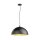 SLV 1008535 FORCHINI 50 Pendelleuchte E27 Pendellänge 150 cm 1x max. 40 W matt schwarz / matt gold