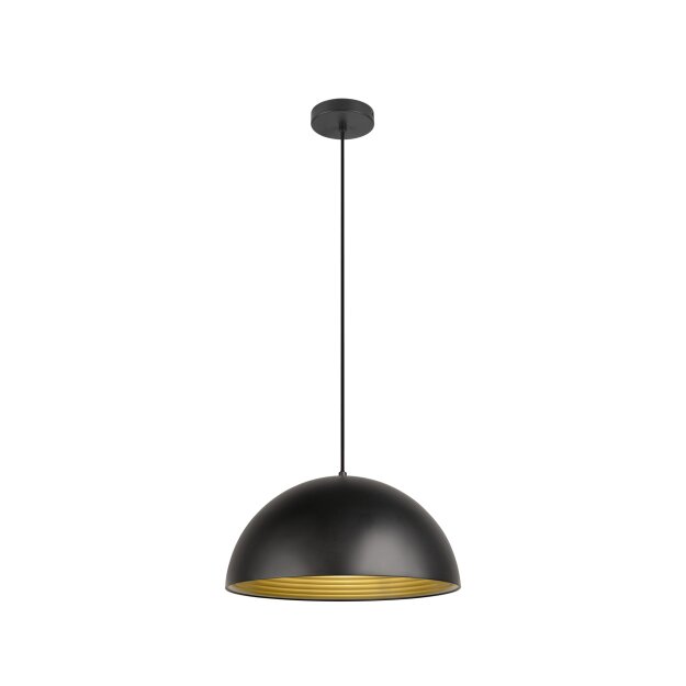 SLV 1008536 FORCHINI M 40 Pendelleuchte E27 Pendellänge 150 cm 1x max. 40 W matt schwarz / matt gold