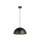 SLV 1008536 FORCHINI M 40 Pendelleuchte E27 Pendellänge 150 cm 1x max. 40 W matt schwarz / matt gold