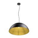 SLV 1008538 FORCHINI 70 Pendelleuchte E27 Pendellänge 150 cm 1x max. 40 W matt schwarz / matt gold