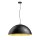SLV 1008538 FORCHINI 70 Pendelleuchte E27 Pendellänge 150 cm 1x max. 40 W matt schwarz / matt gold
