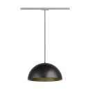 SLV 1008539 FORCHINI M 40 TRAC K 1~ Pendelleuchte E27 Pendellänge 150 cm Adapter silbergrau 1x max. 40 W matt schwarz / matt gold