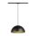 SLV 1008540 FORCHINI M 40 TRAC K 1~ Pendelleuchte E27 Pendellänge 150 cm Adapter schwarz 1x max. 40 W matt schwarz / matt gold