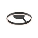 SLV 1008547 ONE Wand- und Deckenaufbauleuchte rund 2700/3000 K 14 W PHASE 130° schwarz