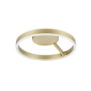 SLV 1008551 ONE Wand- und Deckenaufbauleuchte rund 2700/3000 K 14 W DALI Touch 130° messing