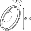 SLV 1008551 ONE Wand- und Deckenaufbauleuchte rund 2700/3000 K 14 W DALI Touch 130° messing