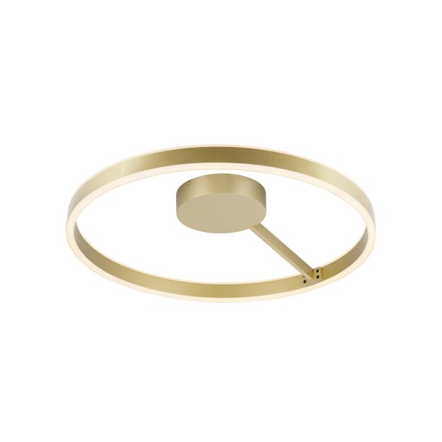 SLV 1008554 ONE Wand- und Deckenaufbauleuchte rund 2700/3000 K 23 W DALI Touch 130° messing