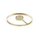 SLV 1008554 ONE Wand- und Deckenaufbauleuchte rund 2700/3000 K 23 W DALI Touch 130° messing