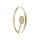 SLV 1008554 ONE Wand- und Deckenaufbauleuchte rund 2700/3000 K 23 W DALI Touch 130° messing