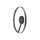 SLV 1008556 ONE Wand- und Deckenaufbauleuchte rund 2700/3000 K 23 W DALI Touch 130° schwarz