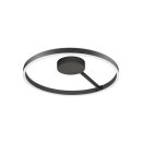SLV 1008556 ONE Wand- und Deckenaufbauleuchte rund 2700/3000 K 23 W DALI Touch 130° schwarz