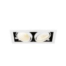 SLV 1008571 KADUX Deckeneinbauleuchte double 3000 K DALI 2 Touch 30° weiß