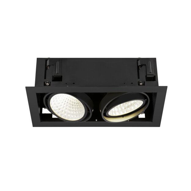 SLV 1008574 KADUX Deckeneinbauleuchte double 4000 K DALI 2 Touch 30° schwarz
