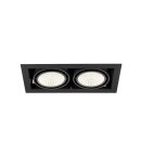 SLV 1008574 KADUX Deckeneinbauleuchte double 4000 K DALI 2 Touch 30° schwarz