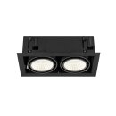 SLV 1008574 KADUX Deckeneinbauleuchte double 4000 K DALI 2 Touch 30° schwarz