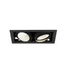 SLV 1008574 KADUX Deckeneinbauleuchte double 4000 K DALI 2 Touch 30° schwarz