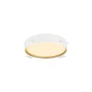 SLV 1008579 DECONA 30 Wand- und Deckenaufbauleuchte rund 2700/3000 K 18 W PHASE weiß / gold