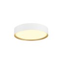 SLV 1008579 DECONA 30 Wand- und Deckenaufbauleuchte rund 2700/3000 K 18 W PHASE weiß / gold