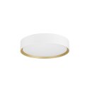 SLV 1008579 DECONA 30 Wand- und Deckenaufbauleuchte rund 2700/3000 K 18 W PHASE weiß / gold