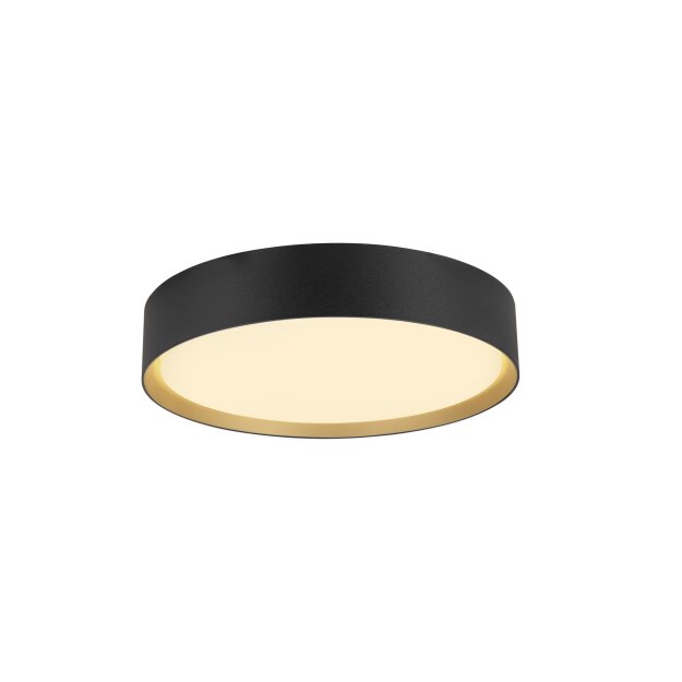 SLV 1008580 DECONA 30 Wand- und Deckenaufbauleuchte rund 2700/3000 K 18 W PHASE schwarz / gold