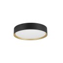 SLV 1008580 DECONA 30 Wand- und Deckenaufbauleuchte rund 2700/3000 K 18 W PHASE schwarz / gold