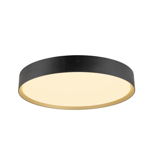 SLV 1008584 DECONA 42 Wand- und Deckenaufbauleuchte rund 2700/3000 K 23 W PHASE schwarz / gold