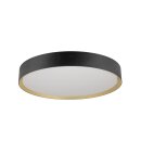 SLV 1008584 DECONA 42 Wand- und Deckenaufbauleuchte rund 2700/3000 K 23 W PHASE schwarz / gold