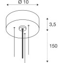 SLV 1008587 DECONA Abhängeset Pendellänge 150 cm schwarz
