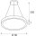SLV 1008591 MEDO® RING 60 Pendelleuchte Pendellänge 300 cm 3000/4000 K 110° PHASE schwarz