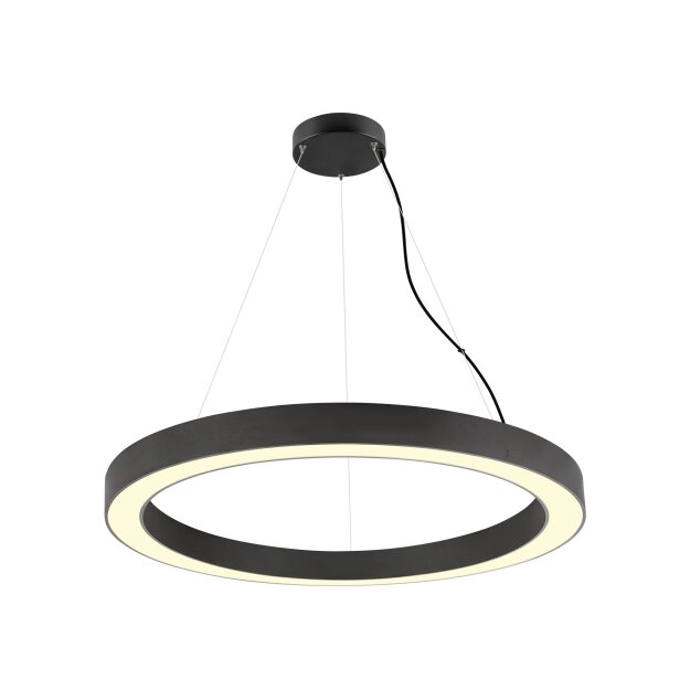 SLV 1008595 MEDO® RING 90 Pendelleuchte Pendellänge 300 cm 3000/4000 K 110° PHASE schwarz