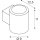 SLV 1008612 OCULUS Wandaufbauleuchte rund 2000-3000 K 15 W Dim-to-Warm PHASE 100° dunkel bronze