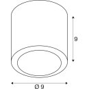 SLV 1008620 OCULUS Deckenaufbauleuchte rund 2000-3000 K 11 W Dim-to-Warm PHASE 100° dunkel kupfer