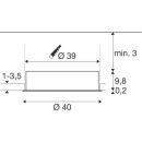 SLV 1008631 MEDO® 40 Deckeneinbauleuchte frame 3000/4000 K 80° IP20 rund weiß