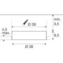 SLV 1008632 MEDO® 40 Deckeneinbauleuchte frameless 3000/4000 K 80° IP20 rund weiß