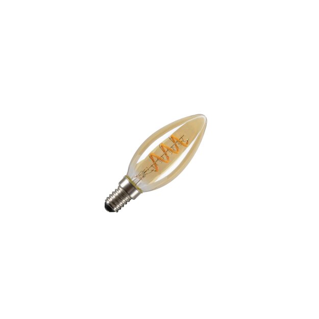 SLV 1008647 LED C35 LED-Leuchtmittel gold E14 2 W 1800 K