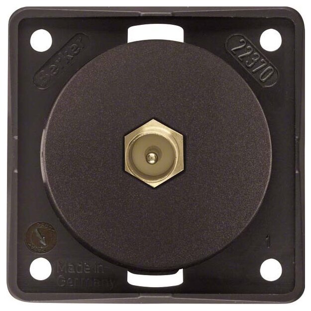 Berker 945812501 Antennen-Verbinderdose TV Integro Modul-Einsätze Braun matt