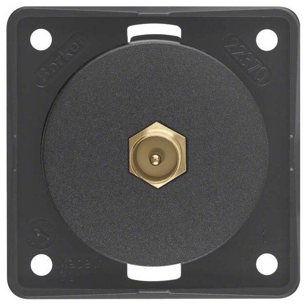 Berker 945812505 Antennen-Verbinderdose TV Integro Modul-Einsätze Anthrazit matt