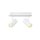 SLV 1008704 NOBLO® Wand- und Deckenaufbauleuchte double rund 2000-3000 K 15 W Dim-to-Warm PHASE 36° weiß