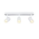 SLV 1008705 NOBLO® Wand- und Deckenaufbauleuchte triple rund 2000-3000 K 22 W Dim-to-Warm PHASE 36° weiß