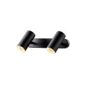 SLV 1008707 NOBLO® Wand- und Deckenaufbauleuchte double rund 2000-3000 K 15 W Dim-to-Warm PHASE 36° schwarz