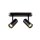 SLV 1008707 NOBLO® Wand- und Deckenaufbauleuchte double rund 2000-3000 K 15 W Dim-to-Warm PHASE 36° schwarz