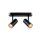 SLV 1008707 NOBLO® Wand- und Deckenaufbauleuchte double rund 2000-3000 K 15 W Dim-to-Warm PHASE 36° schwarz