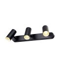SLV 1008708 NOBLO® Wand- und Deckenaufbauleuchte triple rund 2000-3000 K 22 W Dim-to-Warm PHASE 36° schwarz