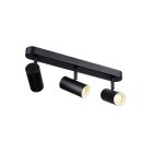 SLV 1008708 NOBLO® Wand- und Deckenaufbauleuchte triple rund 2000-3000 K 22 W Dim-to-Warm PHASE 36° schwarz