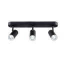 SLV 1008708 NOBLO® Wand- und Deckenaufbauleuchte triple rund 2000-3000 K 22 W Dim-to-Warm PHASE 36° schwarz