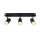 SLV 1008708 NOBLO® Wand- und Deckenaufbauleuchte triple rund 2000-3000 K 22 W Dim-to-Warm PHASE 36° schwarz