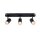 SLV 1008708 NOBLO® Wand- und Deckenaufbauleuchte triple rund 2000-3000 K 22 W Dim-to-Warm PHASE 36° schwarz