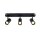 SLV 1008708 NOBLO® Wand- und Deckenaufbauleuchte triple rund 2000-3000 K 22 W Dim-to-Warm PHASE 36° schwarz