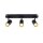 SLV 1008708 NOBLO® Wand- und Deckenaufbauleuchte triple rund 2000-3000 K 22 W Dim-to-Warm PHASE 36° schwarz
